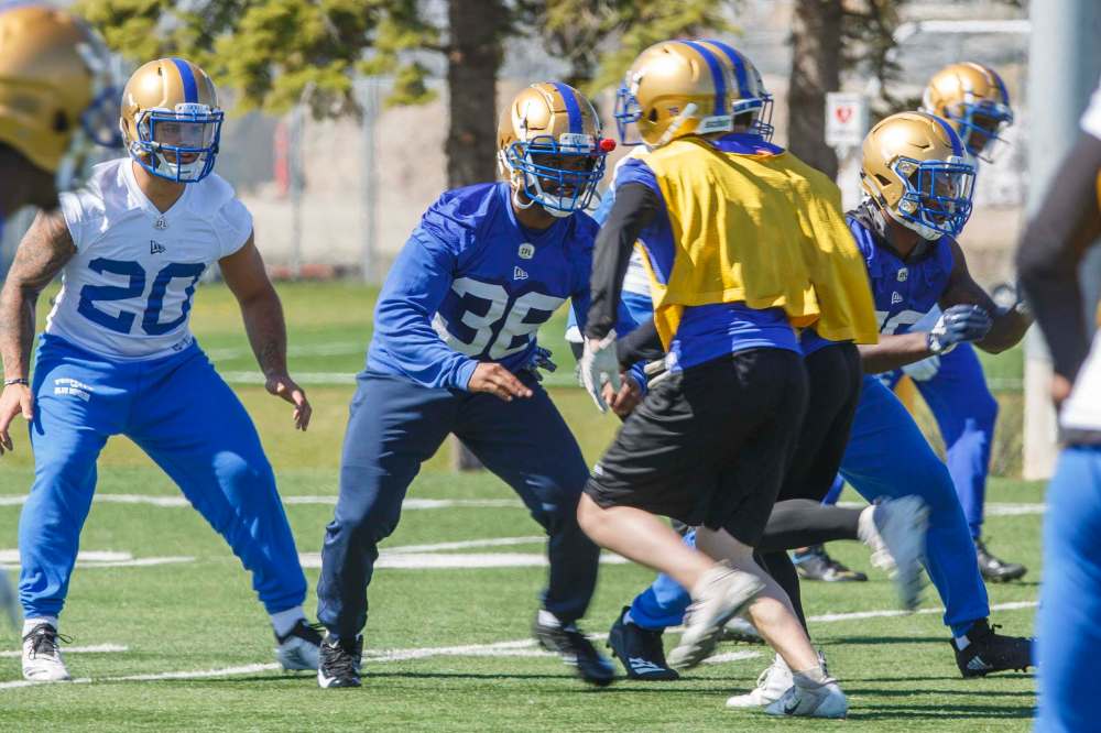 The Bombers rookie camp began on Wednesday. Training camp for the whole team starts Sunday. (Mike Deal / Winnipeg Free Press)