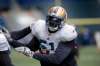 PHIL HOSSACK / WINNIPEG FREE PRESS
Blue Bombers offensive lineman Jermarcus Hardrick, seen Monday at a team workout, has spent most of the past two seasons as a fixture at right tackle.