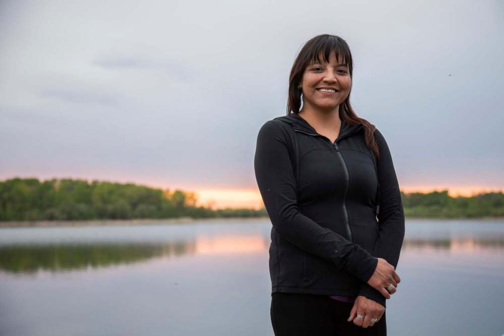 GREG GALLINGER / Winnipeg Free Press
Filmmaker Angelina McLeod stands along the shore of Shoal Lake.