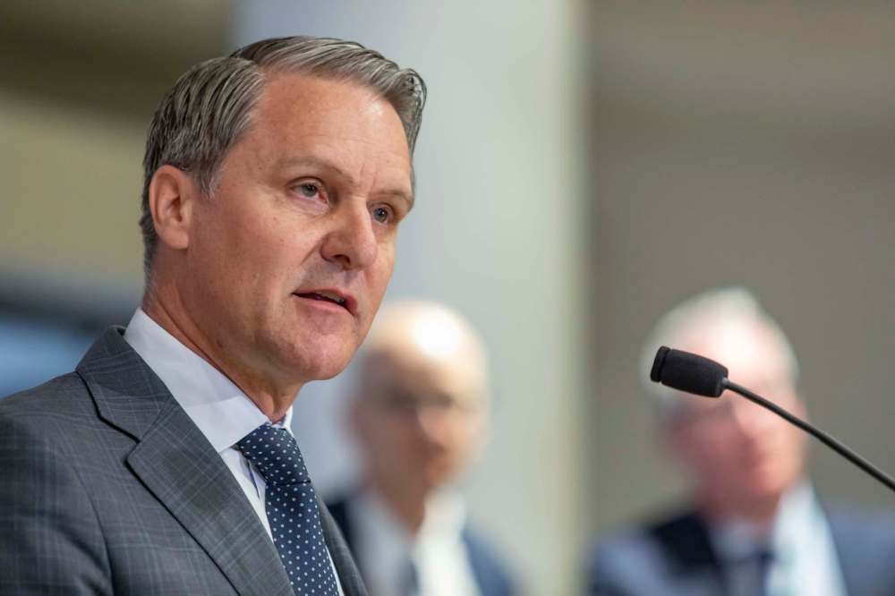 SASHA SEFTER / WINNIPEG FREE PRESS
Health, Seniors and Active Living Minister Cameron Friesen announced expanded access to addictions services for youth in Winnipeg, Tuesday.
