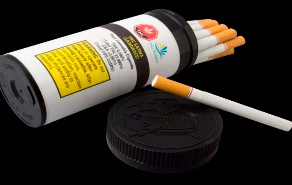 A mock-up image of Pure Cannabis Cigarettes from Kelowna, B.C.-based cannabis producer THC BioMed. (THC BioMed/CNW Group)