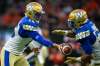 BEN NELMS / THE CANADIAN PRESS
Winnipeg Blue Bombers quarterback Matt Nichols (left) and running back Andrew Harris were both on top of their games against the B.C. Lions in Vancouver on Saturday.
