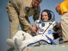 Bill Ingalls / NASA
Canadian astronaut David Saint-Jacques is helped out of the Soyuz MS-11 spacecraft after he, NASA astronaut Anne McClain and Roscosmos cosmonaut Oleg Kononenko landed in a remote area near the town of Zhezkazgan, Kazakhstan, on Tuesday.