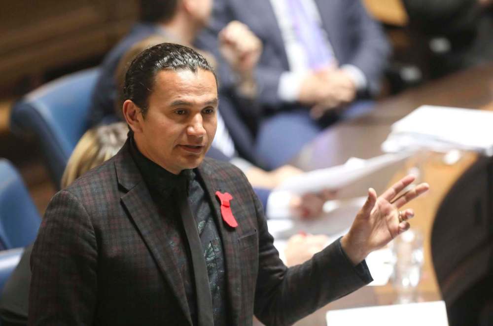 RUTH BONNEVILLE / WINNIPEG FREE PRESS
NDP leader Wab Kinew has been the target of early Progressive Conservative attack ads.