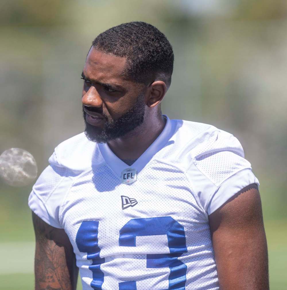 SASHA SEFTER / WINNIPEG FREE PRESS
Winnipeg Blue Bombers wide receiver Chris Matthews was one of the players that made a key block to allow speedster, Lucky Whitehead to find daylight and reach the endzone.