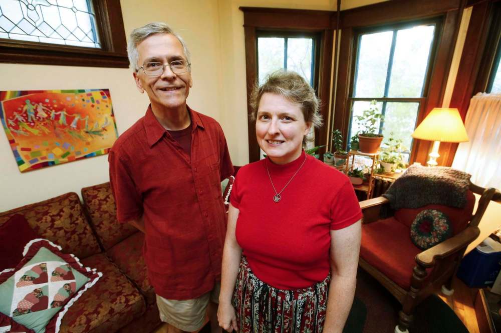 Gilbert Detillieux and Laura Funk are planning the first Bridgefolk conference to be held in Winnipeg. (John Woods / Winnipeg Free Press)
