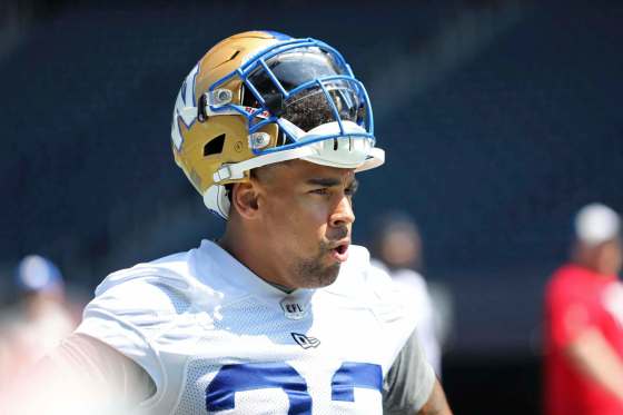 RUTH BONNEVILLE / WINNIPEG FREE PRESSBlue Bombers running back Andrew Harris says the Bombers have to ‘stay with the fire.’