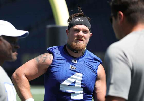 Adam Bighill, the CFL’s most outstanding defensive player in 2018, didn’t enjoy the time off. (Ruth Bonneville / Winnipeg Free Press files)