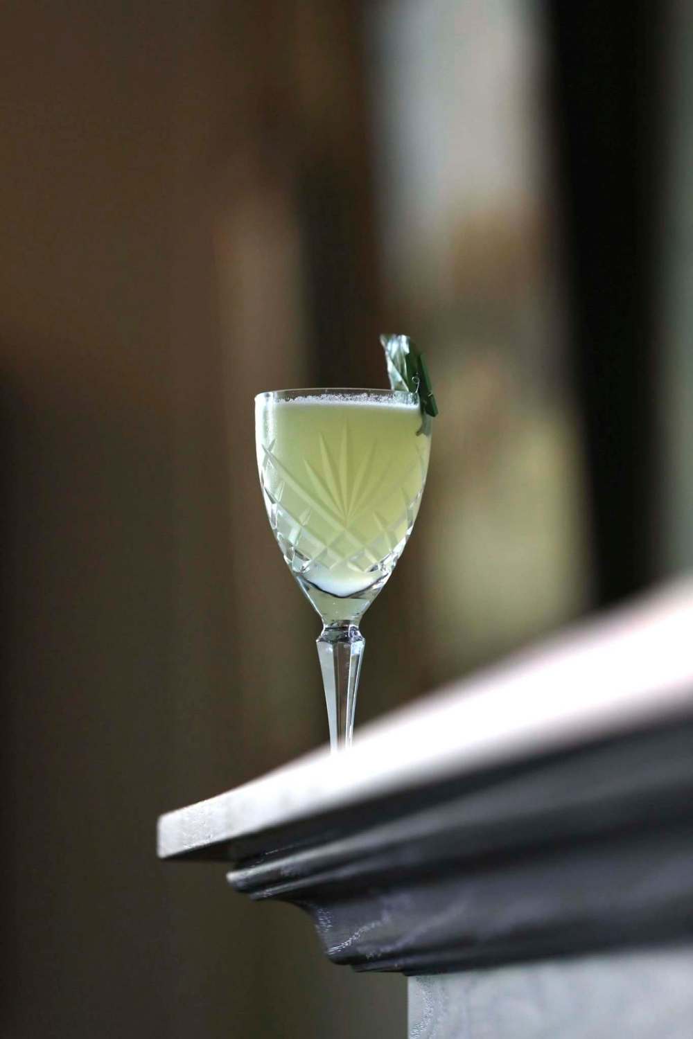 The Summer Smash mocktail at Langside Grocery contains cucumber, ginger and basil. (Ruth Bonneville / Winnipeg Free Press)