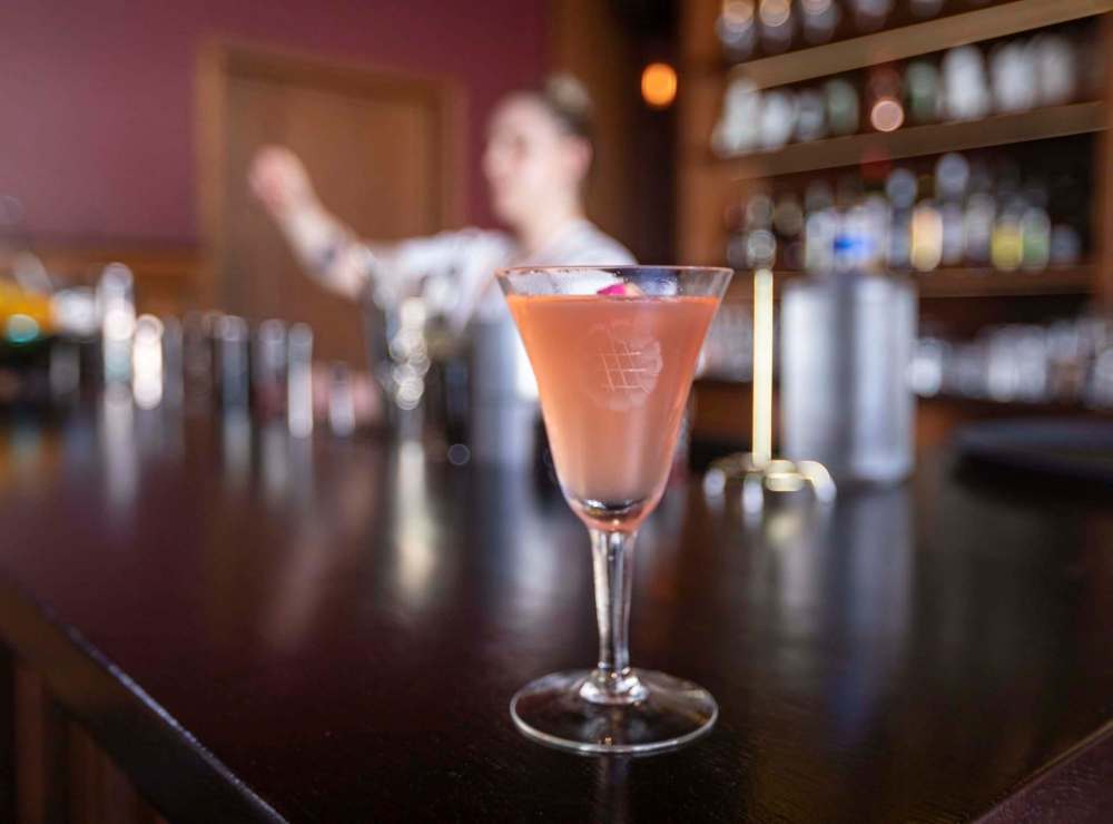 Patent 5’s Not Rosé mimics the look and feel of rosé wine. (Sasha Sefter / Winnipeg Free Press)