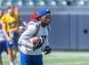 SASHA SEFTER / WINNIPEG FREE PRESS
Blue Bombers receiver Lucky Whitehead takes part in drills on Wednesday.