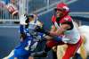 THE CANADIAN PRESS/John Woods
Winnipeg Blue Bombers' Marcus Sayles covers Calgary Stampeders' Eric Rogers during the first half of CFL action in Winnipeg Thursday.
