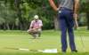 SASHA SEFTER / WINNIPEG FREE PRESS
Sam Diamond calculates his line on the 18th green during the Players Cup Monday Qualifier at Glendale Golf and Country Club.