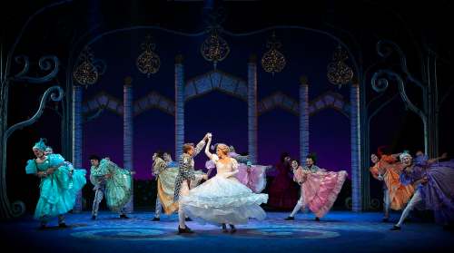 Photo by Robert Tinker
The detailed and extravagant costuming is just one of many highlights in Rainbow Stage&rsquo;s production of Cinderella.