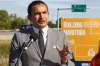 MIKE DEAL / WINNIPEG FREE PRESS
NDP Manitoba leader Wab Kinew announces that his party would invest $6.64 billion over four years in strategic infrastructure resulting in 50,000 more jobs in Manitoba, at a press conference Wednesday morning.