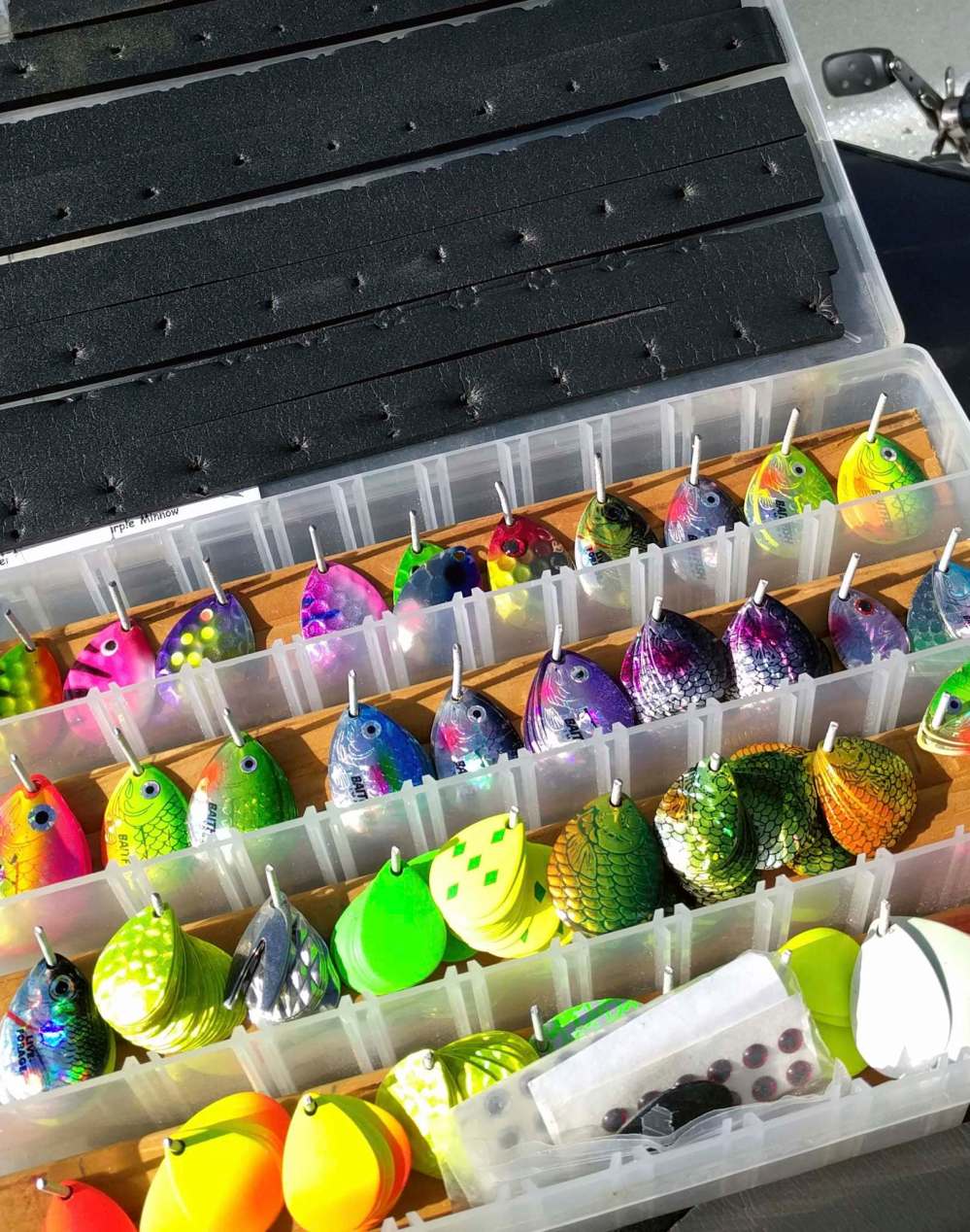Don Lamont / Winnipeg Free Press
Blade box for spinner fishing.