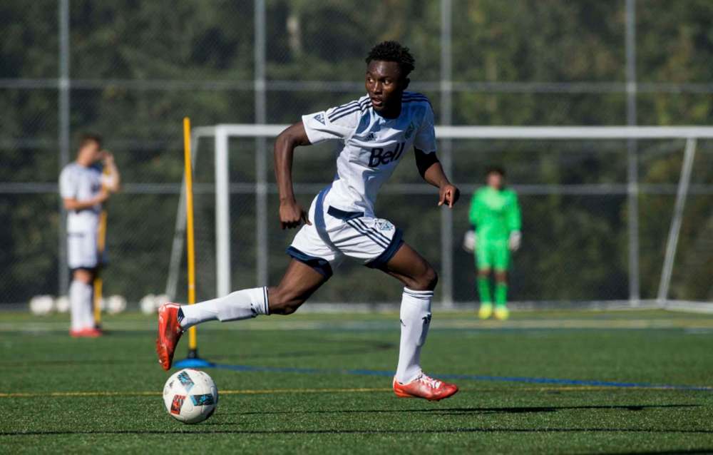 Vancouver Whitecaps photo
Georges Mukumbilwa joined the Manitoba soccer system after moving to Winnipeg with his family when he was 13.
