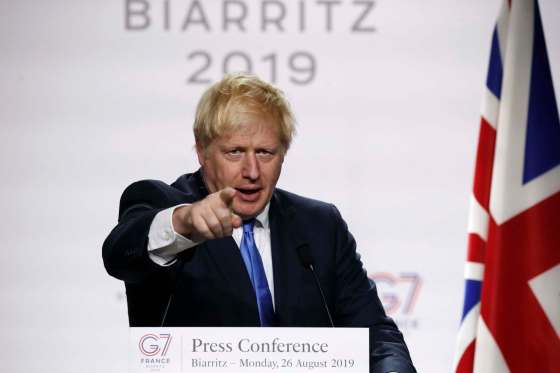 Francois Mori / The Associated PressBritish Prime Minister Boris Johnson in Biarritz.
