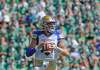 MARK TAYLOR / THE CANADIAN PRESS
Winnipeg Blue Bombers quarterback Chris Streveler scrambles during a play in the first half against the Saskatchewan Roughriders in Regina on Sunday.