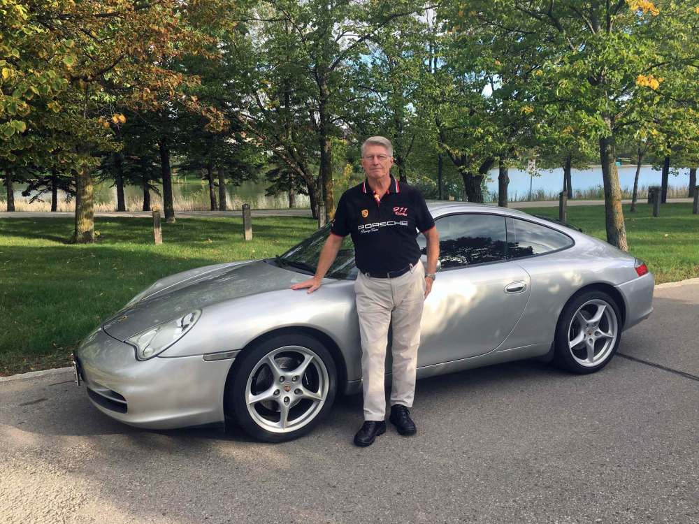 Willy Williamson / Winnipeg Free Press
Dennis Duncan with his 2003 Porsche 911 Carrera 2. He and wife Beverley bought it with 8,000 kilometres on the odometer and brought it up to nearly 100,000 kms touring Canada and the U.S.