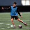PHIL HOSSACK / WINNIPEG FREE PRESS
Valour FC midfielder Marco Bustos practises at IG Field on Monday.