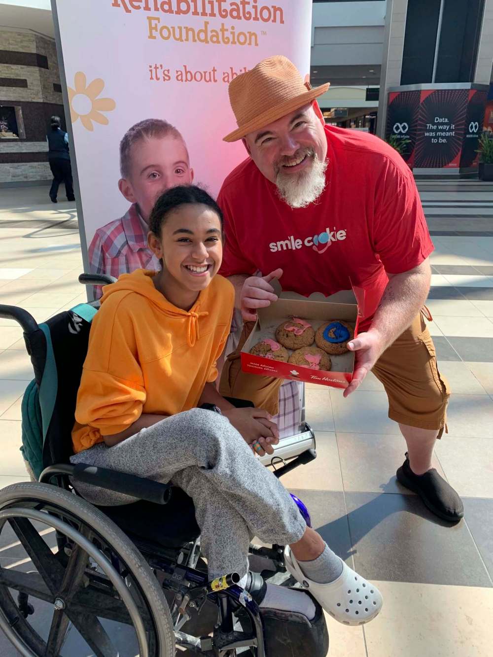 Big Daddy Tazz and Children’s Rehabilitation Foundation youth ambassador Alyssa White.