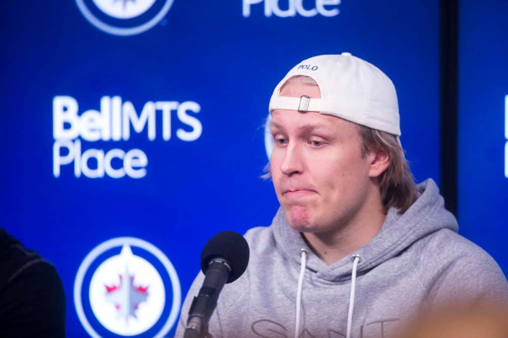 Laine, 21, gave an interview with Finnish newspaper Iltalehti this week, and some of his comments appear to paint both his team, and some teammates, in a negative light. (Mikaela MacKenzie / Free Press files)