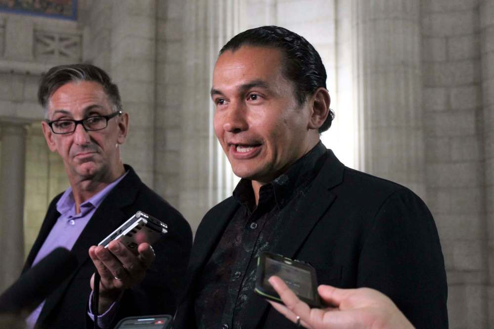 JESSICA BOTELHO-URBANSKI / WINNIPEG FREE PRESS
NDP Leader Wab Kinew says Manitoba’s Conservative government is failing to limit the province’s carbon footprint and address climate change.
