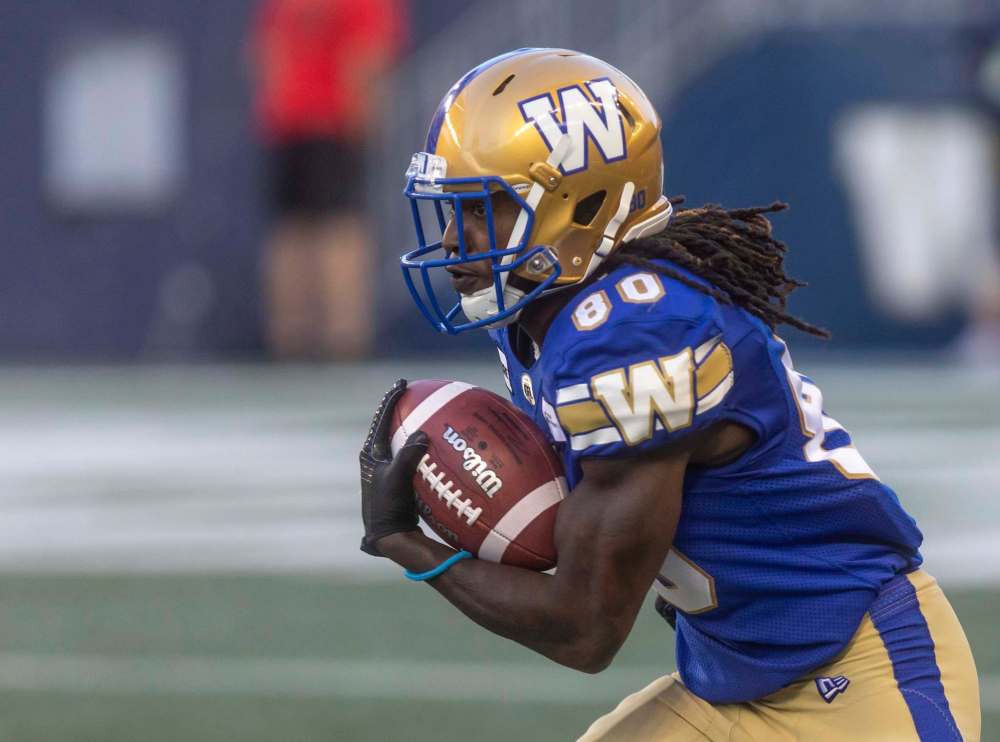 SASHA SEFTER / WINNIPEG FREE PRESS FILES
Winnipeg Blue Bombers punt returner Janarion Grant: “I’m just blessed to have the opportunity to play here.”