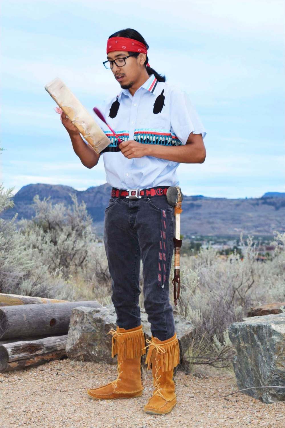 Dyawen Louis, an interpreter at the Nk’Mip Desert Cultural Centre in Osoyoos.