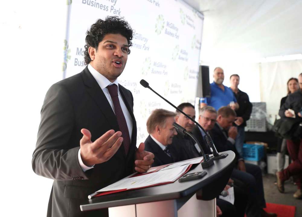 RUTH BONNEVILLE / WINNIPEG FREE PRESS <p/>
McGillivray Business Park president Shawn Alwis said the developers are excited to offer a premium site they expect will grow in value over time.
