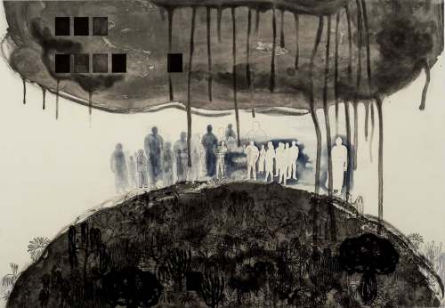 SUPPLIED <p/>
Miriam Rudolph paints about places she has lived &mdash; Paraguay and Winnipeg &mdash; in such pieces as this one titled disPOSSESSION.