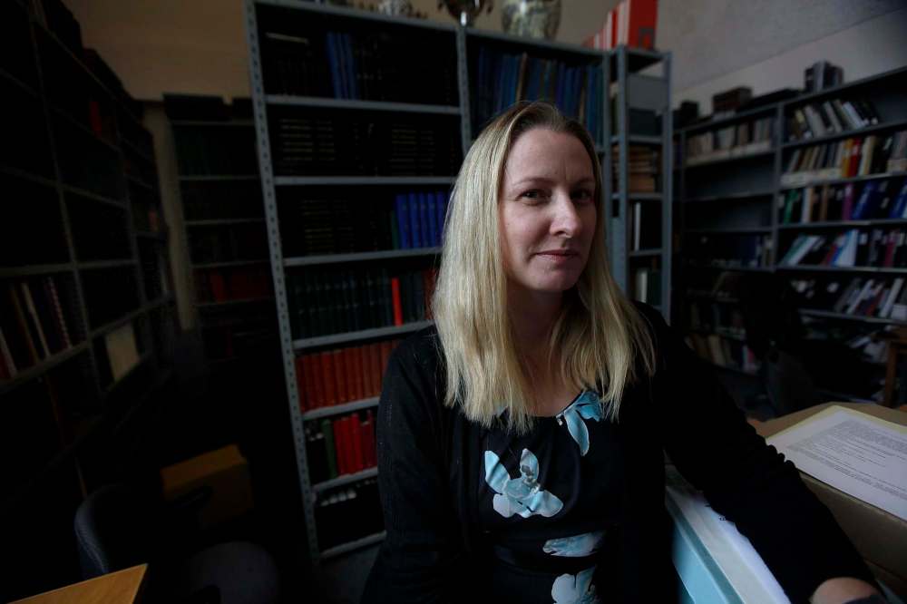 PHIL HOSSACK / WINNIPEG FREE PRESS<p/>
Co-director Aileen Friesen believes the Centre for Transnational Mennonite Studies can help families find information about Mennonites who when missing in Ukraine during the 1930s and '40s.