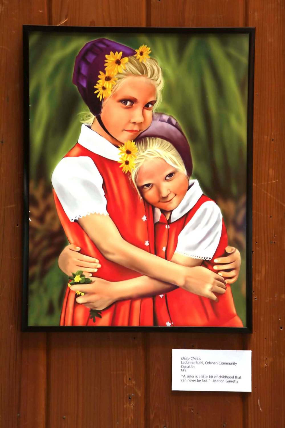 'A sister is a little bit of childhood that can never be lost' — Marion Garretty.