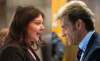 Winnipeg city councillors Sherri Rollins, left, and Kevin Klein got involved in a shouting match Monday, over lingering questions in the city building inspectors scandal.