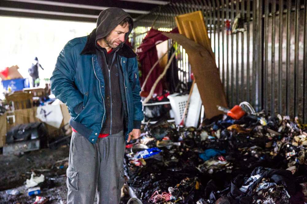 Billy, 43, lost everything in the fire, adding to the stress he has experienced over the past five years. (Mikaela MacKenzie / Winnipeg Free Press)