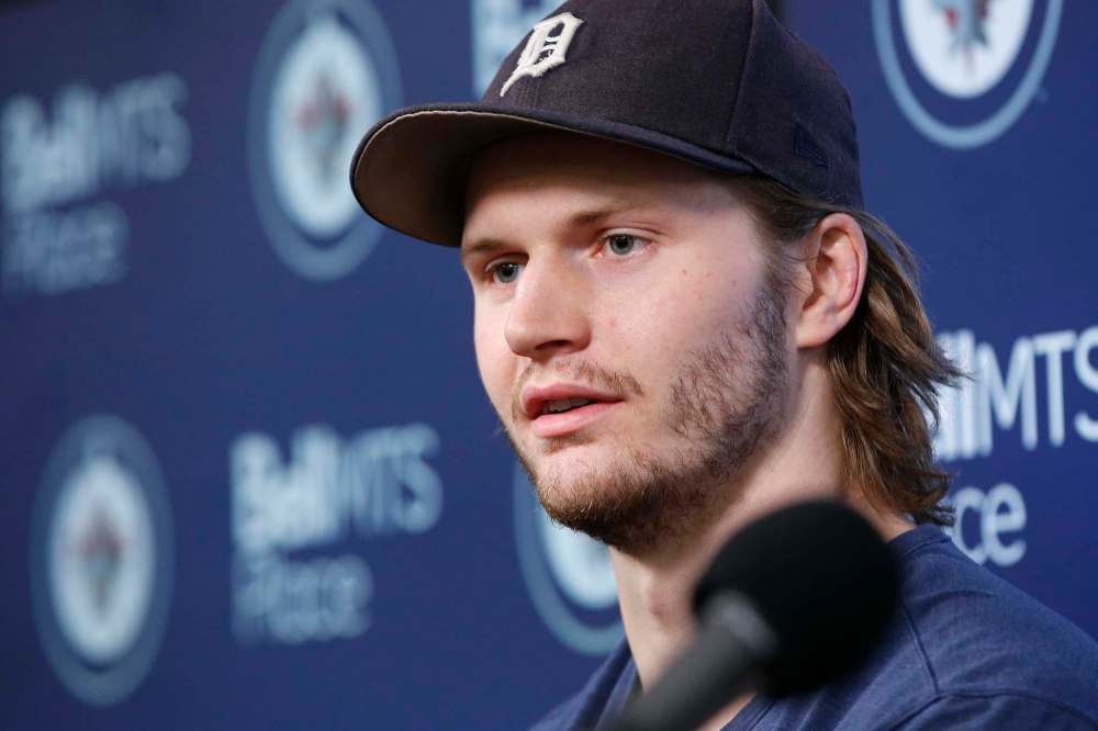 John Woods / THE CANADIAN PRESS FILES
Former Winnipeg Jet Jacob Trouba will be making his regular-season debut as a New York Ranger, Thursday when the Rangers take on the Jets at Madison Square Garden.