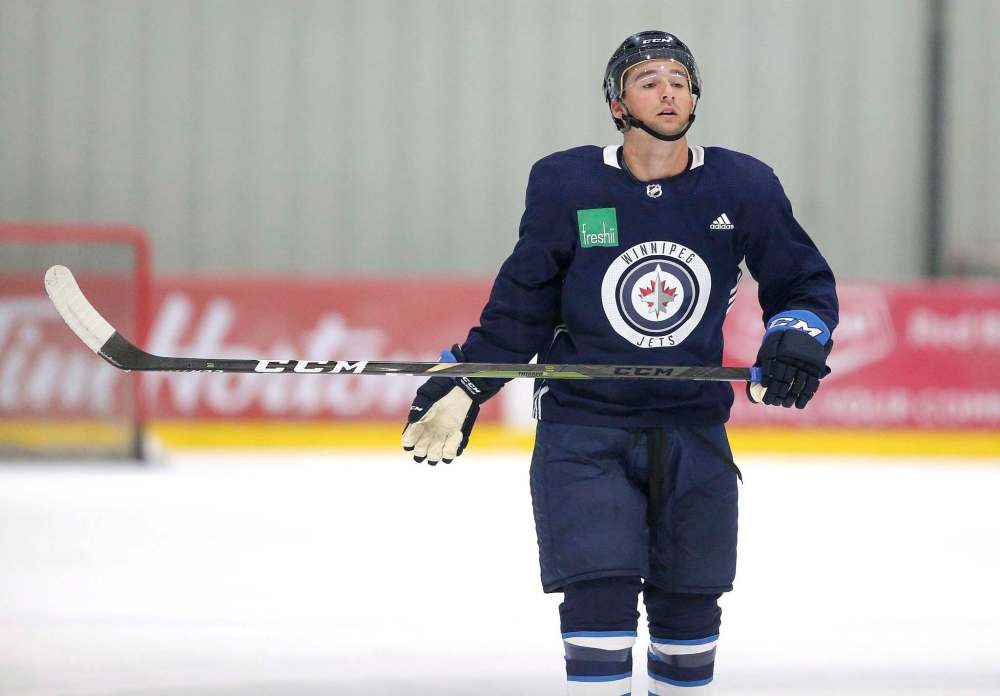 Defenceman Neal Pionk returns to the Big Apple to face his former team, the New York Rangers, tonight. (Jason Halstead / Winnipeg Free Press files)