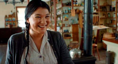 Elsa (Malaya Qaunirq Chapman) retains her sunny disposition in the face of various tragedies and temptations. (Arnait Video)