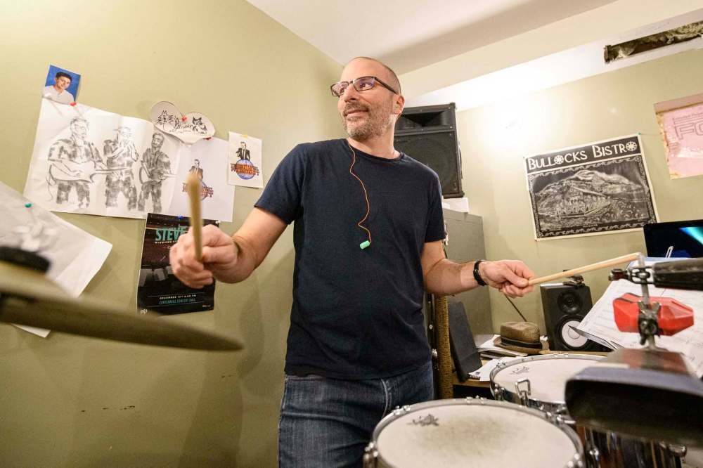 Papa Mambo percusionist Daniel Roy. (Mike Sudoma / Winnipeg Free Press)