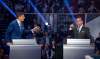 Sean Kilpatrick / The Canadian Press files
People’s Party of Canada Leader Maxime Bernier (left) and Bloc Québécois leader Yves-François Blanchet discuss a topic during the English-language federal leaders debate Oct. 7.