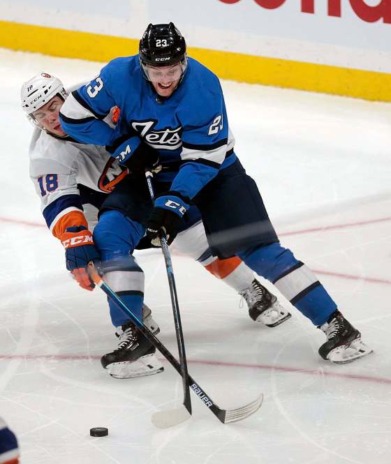 PHIL HOSSACK / WINNIPEG FREE PRESS FILESThe Winnipeg Jets’ Carl Dahlstrom is scoreless after 56 regular-season games spread out over three NHL seasons.