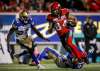 Jeff McIntosh / The Canadian Press
Stamps receiver Reggie Begelton scored three touchdowns against the Bombers last week.