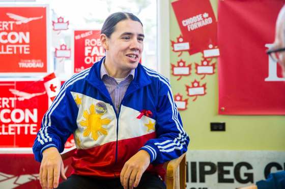 MIKAELA MACKENZIE / WINNIPEG FREE PressLiberal candidate Robert-Falcon Ouellette seeks re-election in Winnipeg Centre.
