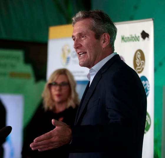 PHIL HOSSACK / WINNIPEG FREE PRESSPremier Brian Pallister, at a funding announcement Tuesday, says he is not a fan of talks about secession by some of his prairie counterparts.