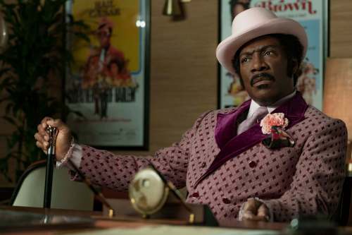 Photos by Netflix
Eddy Murphy is back with a force in Dolemite Is My Name, playing Rudy Ray Moore, the Godfather of Rap.