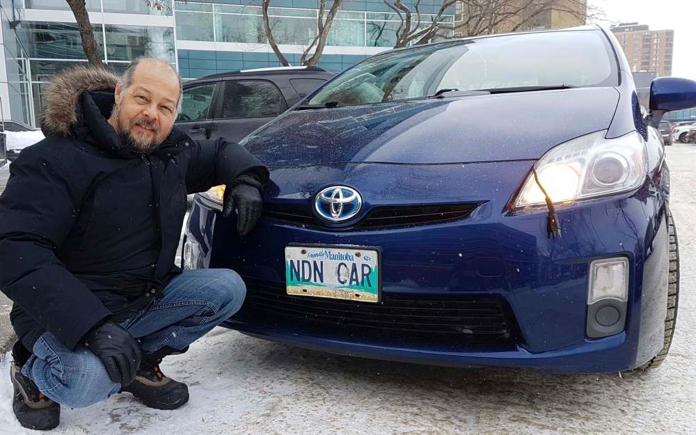 Bruce Spence got his personalized licence plates back from MPI following an out-of-court settlement. The plates were revoked earlier this year after MPI said NDN was considered offensive. (Colleen Simard / files)