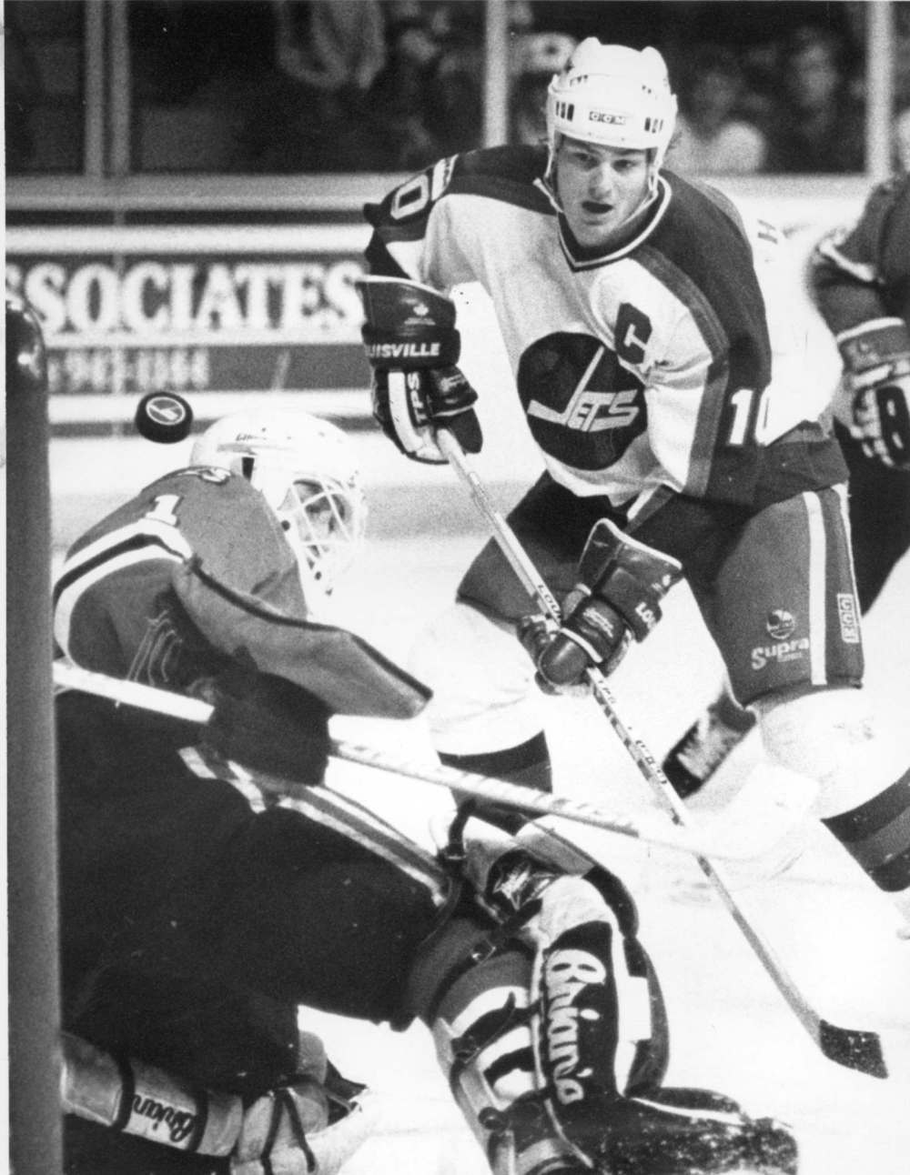 Former Winnipeg Jets captain Dale Hawerchuk during his playing days.