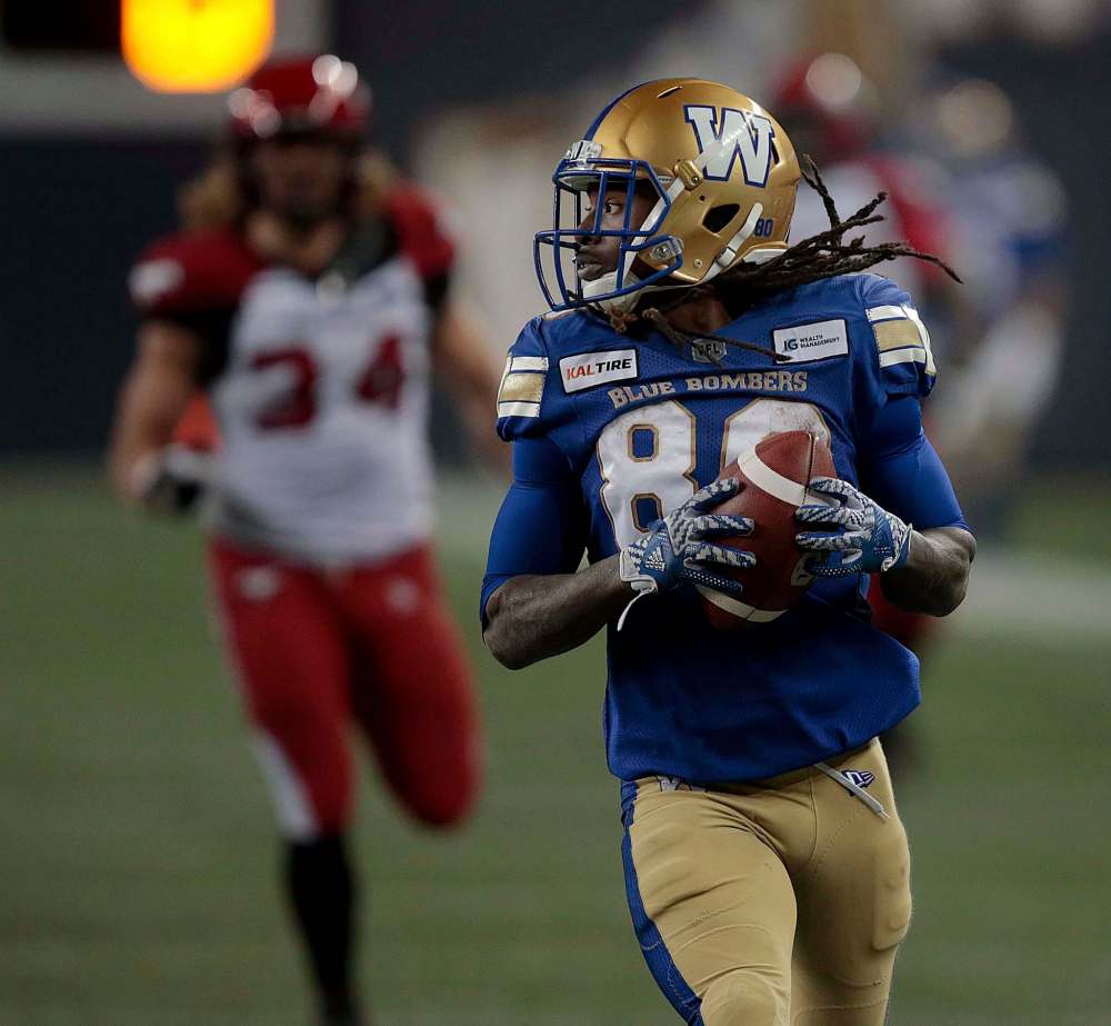 Phil Hossack / Winnipeg Free Press files
It didn’t take long for Winnipeg Blue Bombers punt returner Janarion Grant to make a name for himself — he’s been key to two victories over the Calgary Stampeders.