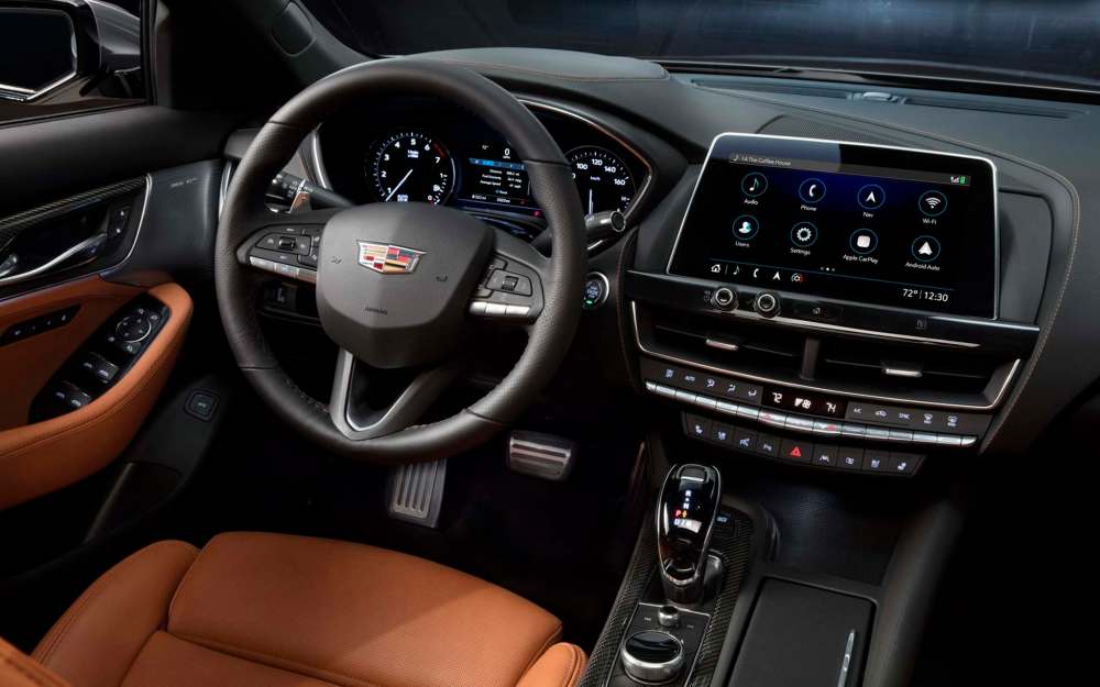 The CT5’s redesigned dashboard is arranged in three user-friendly sections.
